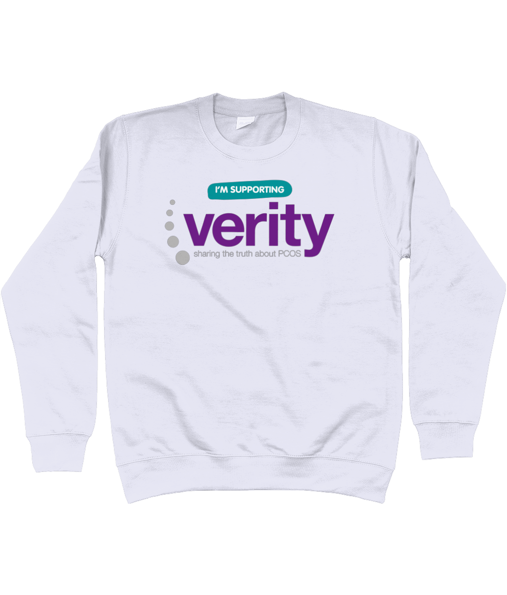 Fundraising sweatshirt with colour logo