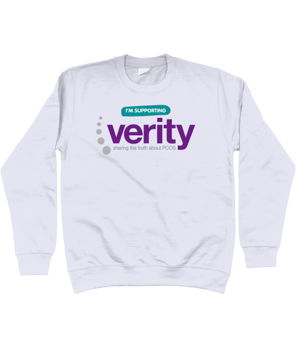 Fundraising sweatshirt with colour logo