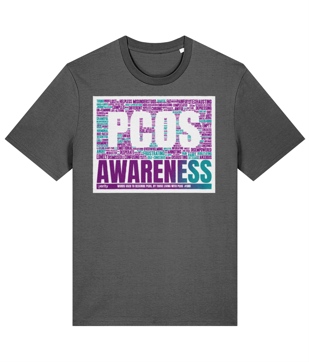 PCOS Awareness wordcloud tshirt