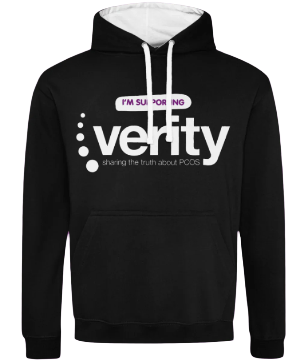 Fundraising hoodie with contrasting colour