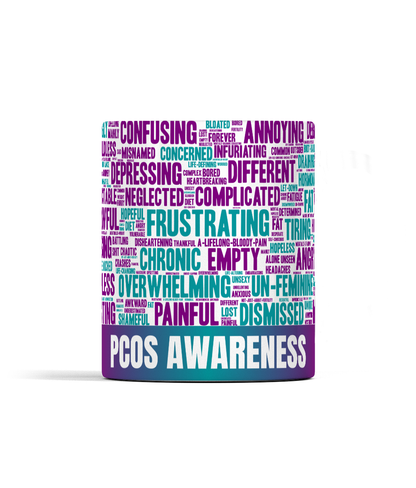 PCOS word cloud mug (11oz)