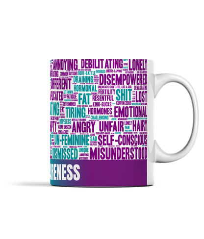 PCOS word cloud mug (11oz)