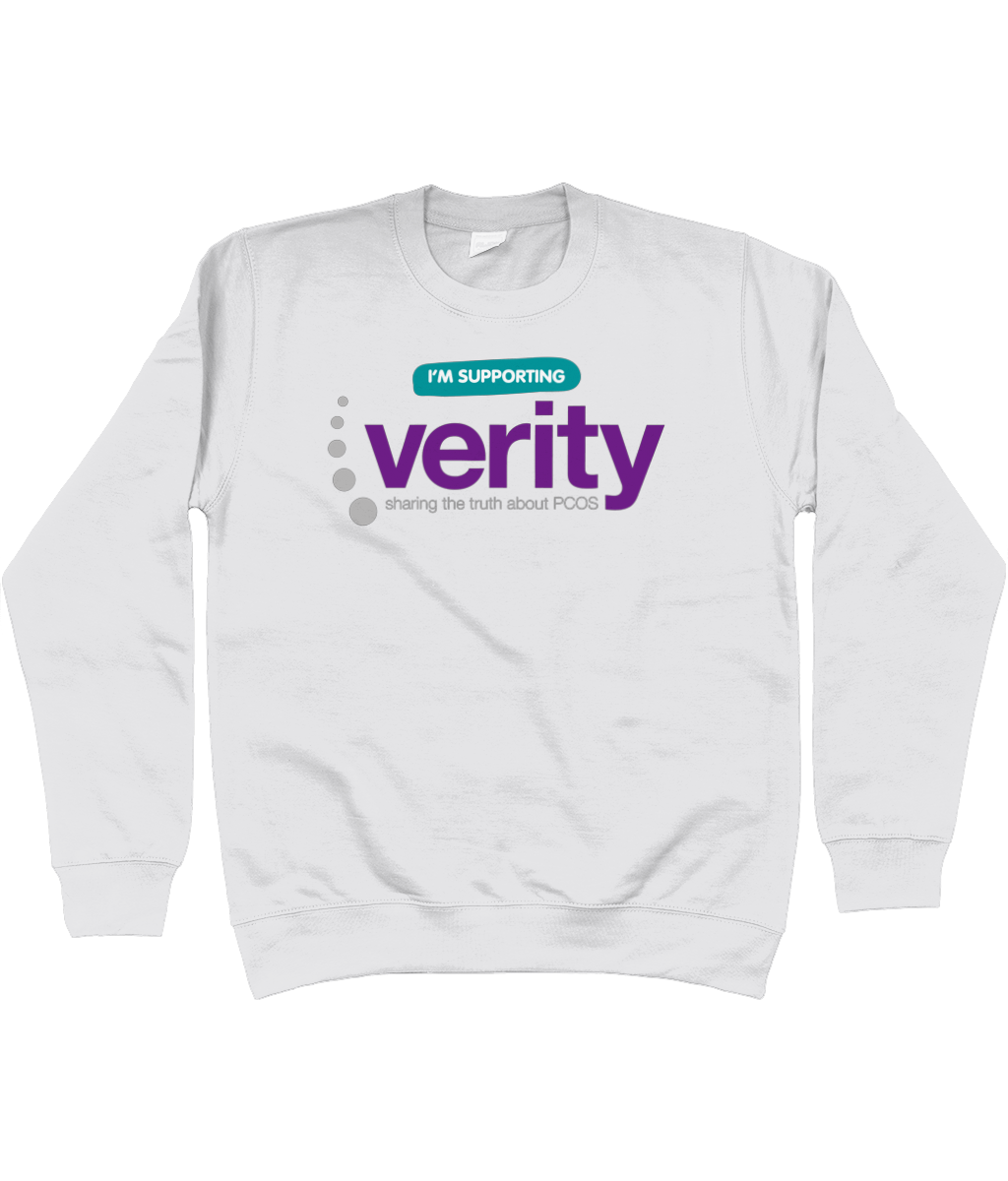 Fundraising sweatshirt with colour logo