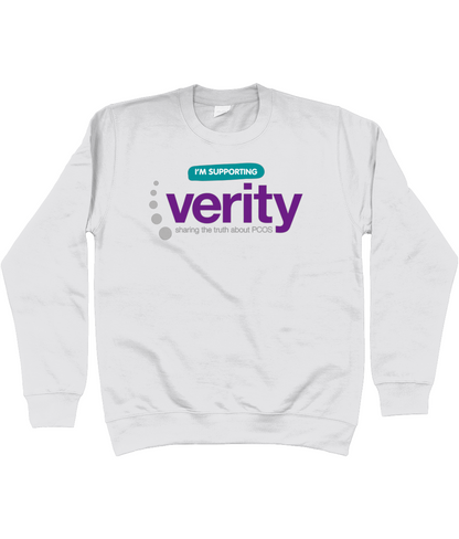 Fundraising sweatshirt with colour logo