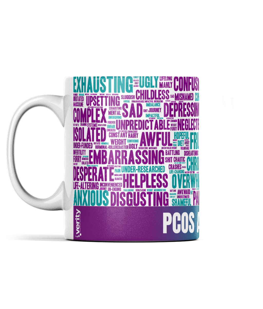 PCOS word cloud mug (11oz)