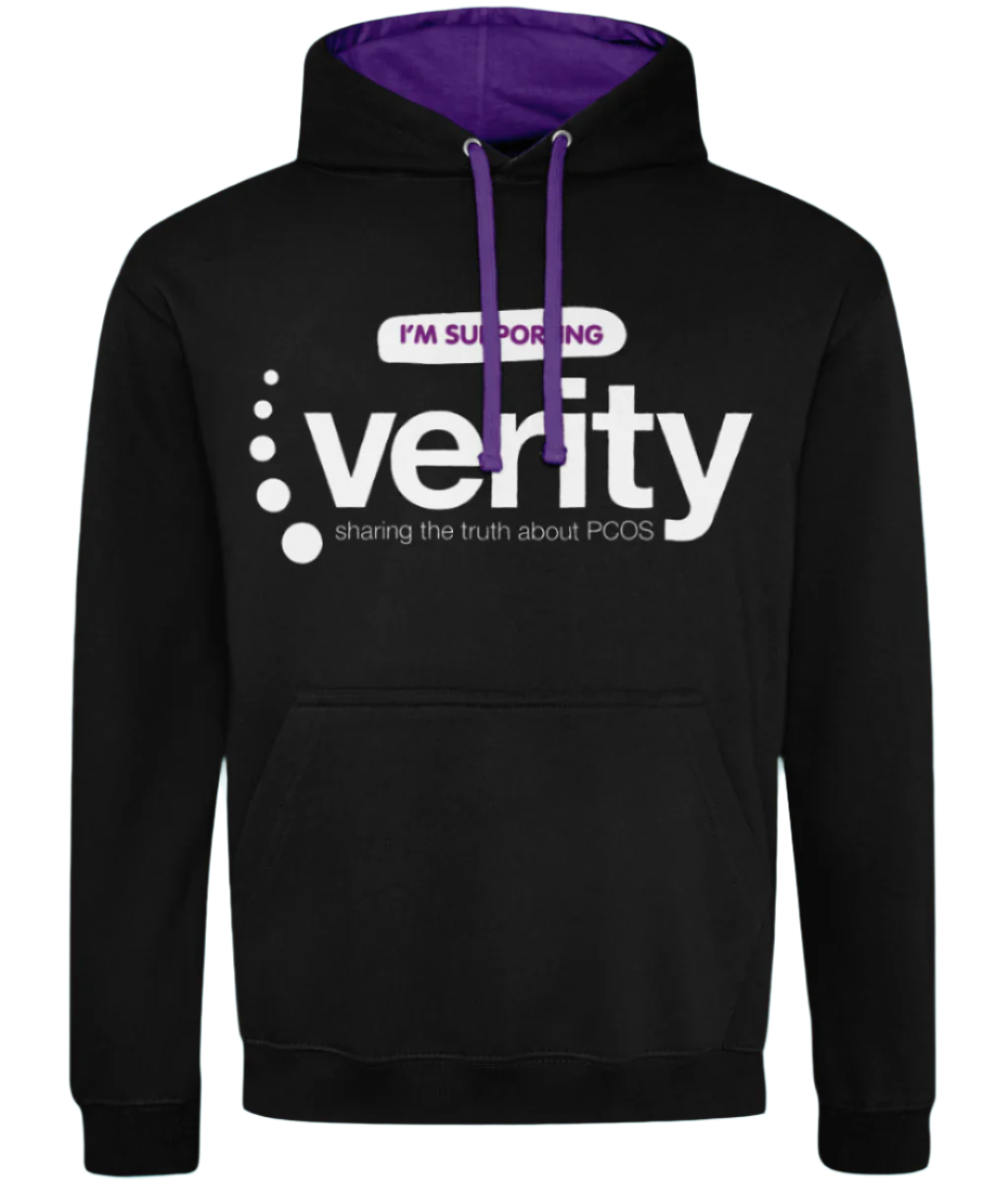 Fundraising hoodie with contrasting colour