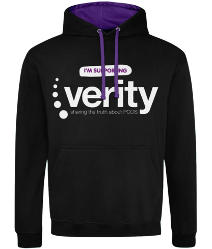 Fundraising hoodie with contrasting colour