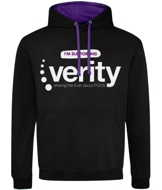 Fundraising hoodie with contrasting colour