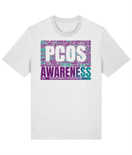 PCOS Awareness wordcloud tshirt